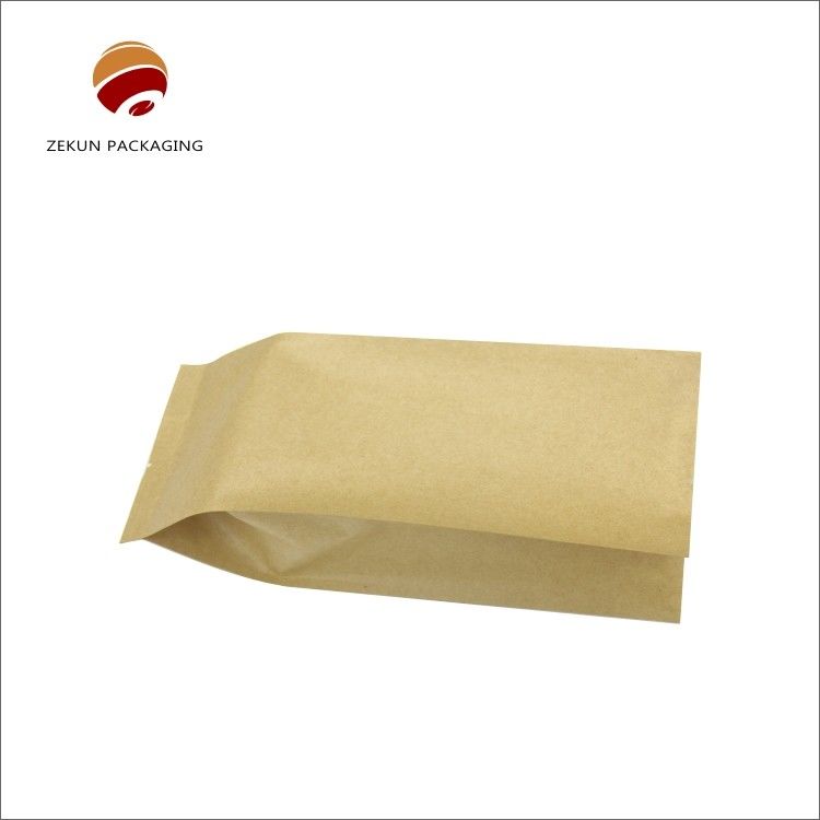 환경 친화적 인 크래프트 종이 봉지 인그루브 인쇄 매트 표면 식품 포장 200g - 5kgs
