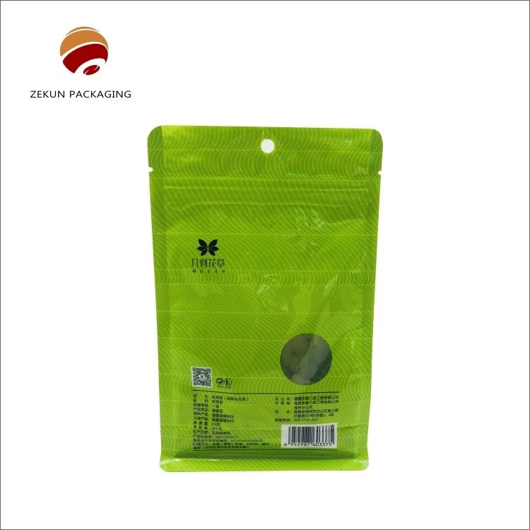 시퍼 톱이 있는 맞춤형 차 포장 봉지 CMYK/PANTON 디자인 수분 방지 30-200g-5kgs