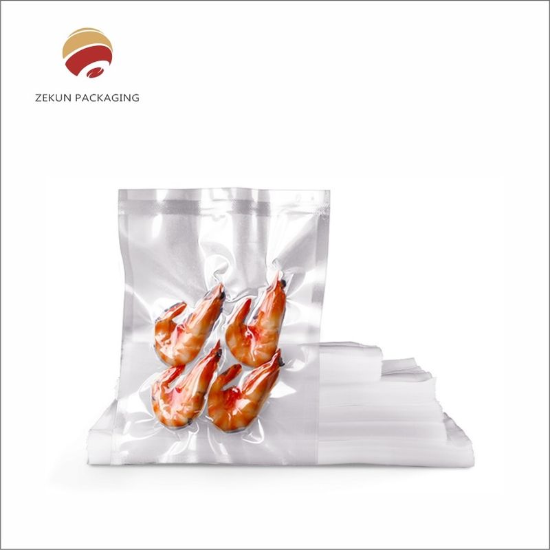 육류 및 닭고기 포장용 접이 가능한 지속 가능한 3면 투명한 PA/PE 진공 밀폐 가방