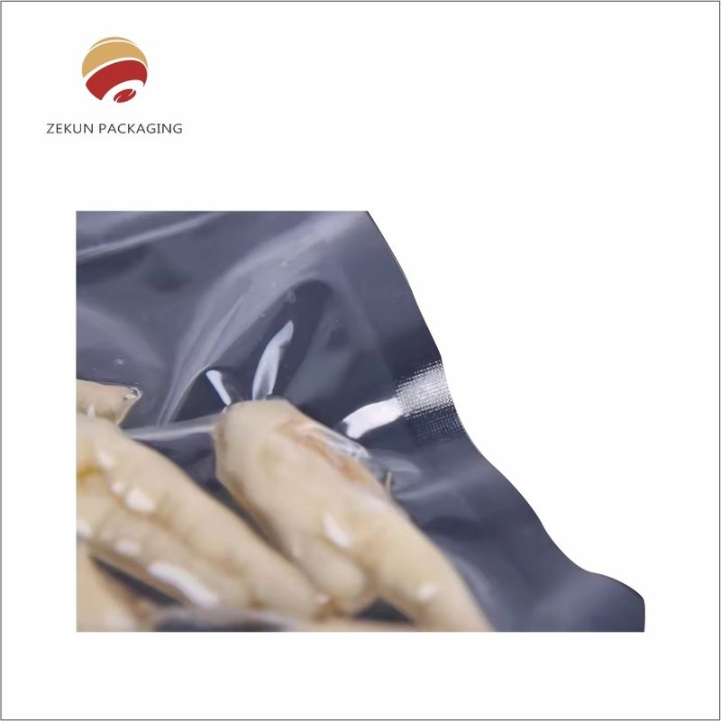 식품 진공 저장 봉지 CMYK/PANTON 3면 선명한 진열 인쇄 열 밀폐