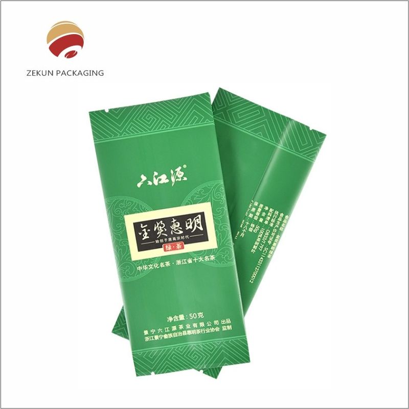 OEM ODM 차 파우더 포장 봉지 사용자 지정 차 가방 포장 녹색 색상